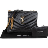 Saint Laurent Quilted Leather Small Loulou Crossbody Bag