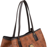 MCM Monogram Visetos Leather Liz Reversible Shopper Shoulder Bag