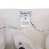 Chanel Stitched Cotton Front Pockets Denim-Style Pants (FR 40 / DE 38)
