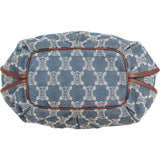 Céline Denim Macadam Monogram Hobo Shoulder Bag