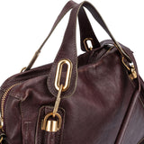 Chloé Leather Large Paraty Shoulder Handbag