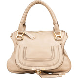 Chloé Grained Leather Marcie Satchel Handbag