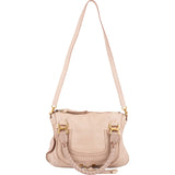 Chloé Grained Calfskin Marcie Satchel Handbag