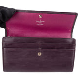Louis Vuitton Purple Epi Leather Sarah Wallet