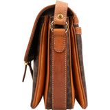 Celine Macadam Monogram Canvas Messenger Crossbody Bag