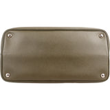 Prada Green Saffiano Leather Double Handbag