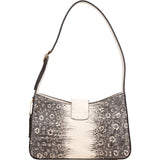 Coach Mixed Print Lizard Snakeskin Embossed Leather Ergo Shoulder Bag
