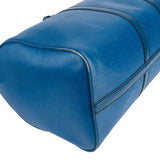 Louis Vuitton Blue Epi Leather Keepall 45 Travel Bag