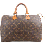 Louis Vuitton Monogram Canvas Speedy 35 Handbag