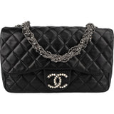 Chanel Quilted Lambskin Westminster Pearl Single Flap Crossbody Bag