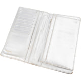 Chanel Silver Metallic Quilted Lambskin 2.55 Reissue Flap Wallet