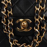 Chanel Quilted 24K Gold Lambskin Medium Double Flap Shoulder Bag