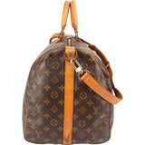 Louis Vuitton Monogram Canvas Keepall 55 Bandoulière Travel Bag