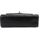 Chanel Quilted Lambskin 24K Gold Single Flap Crossbody Bag
