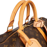 Louis Vuitton Monogram Canvas Keepall 50 Bandoulière Travel Bag