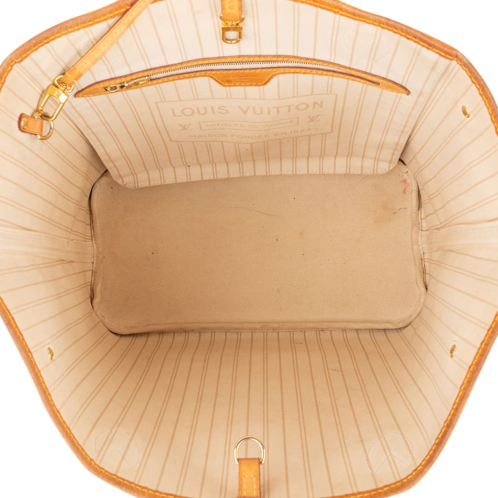 [🔄️B06 / F56] Louis Vuitton Monogram Damier Azur Canvas Neverfull MM Shoulder Bag - vintageandkickz