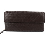 Bottega Veneta Intrecciato Leather Continental Flap Wallet
