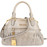 Miu Miu Vitello Lux Small Bauletto Handbag