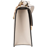 Gucci White Leather Sylvie Shoulder Bag