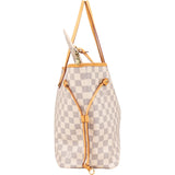 [🔄️B07 / F20] Louis Vuitton Monogram Damier Azur Canvas Neverfull MM Shoulder Bag - vintageandkickz