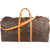 Louis Vuitton Monogram Canvas Keepall 60 Bandoulière Travel Bag