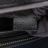 Céline Black Grained Leather Luggage Handbag