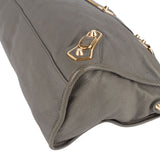 Balenciaga Grey Grained Leather City Handbag