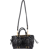 Miu Miu Vitello Shine Leather Satchel Handbag