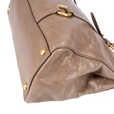 Miu Miu Vitello Lux Leather Tote Handbag