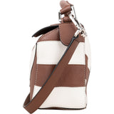 Loewe Striped Leather Puzzle Handbag