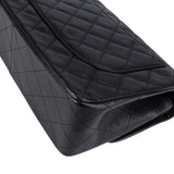 Chanel Quilted Caviar Leather Jumbo Double Flap Crossbody Bag