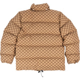 Gucci Monogram GG Canvas Nylon X The North Face Puffer Jacket (L)