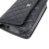 Chanel Quilted Caviar Leather Wallet On Chain Crossbody Bag