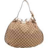 Gucci Monogram GG Canvas Tassel Drawstring Shoulder Bag