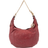 Fendi Red Leather Chef Hobo Shoulder Bag