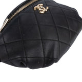 Chanel Quilted Lambskin CC Crossbody Waist Bumbag