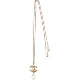 Chanel CC Pearl Drop Necklace