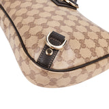 Gucci Monogram Crystal GG Abbey D-Ring Shoulder Bag