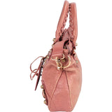 Balenciaga Pink Leather Small City Handbag