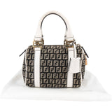 Fendi Monogram FF Mini Boston Handbag