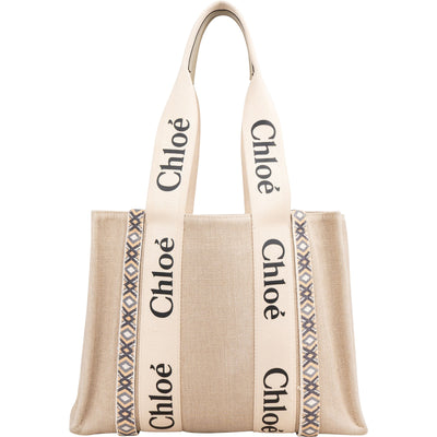 Chloé Canvas Medium Woody Medium Shoulder Bag