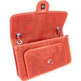 Chanel Perforated Leather Palladium Single Flap Shoulder Bag