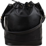 Louis Vuitton Noir Epi Leather Sac Noé Grande Shoulder Bag