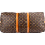 Louis Vuitton Monogram Canvas Keepall 55 Bandoulière Travel Bag