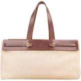 Hermès Canvas & Leather Cabas GM Shoulder Bag