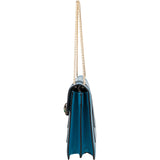 Bvlgari Blue Leather Serpenti Forever Shoulder Bag