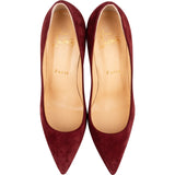 Christian Louboutin Weinrot Leather Suede Kate Pumps Shoes (35,5)