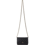 Chanel Quilted Caviar Leather Wallet On Chain Crossbody Bag - vintageandkickz