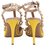 Valentino Garavani Multicolor Leather Rockstud Multi T-Ankle Strap Pumps (36,5)