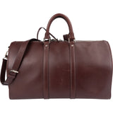Louis Vuitton Bordeaux Calfskin Nomad Keepall 45 Bandoulière Travel Bag